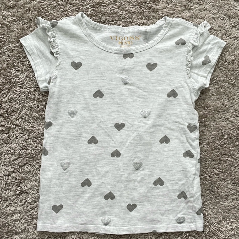 👶🏻5/$10👶🏻 Girls Heart Shirt